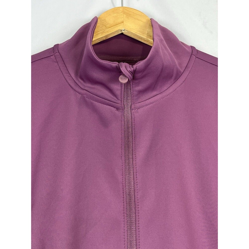 Apana Jacket Women XL Purple Full Zip Athletic Yoga Lightweight - Picture 6 of 12